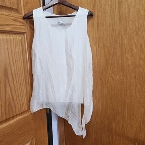 Gigi Moda Made In Italy White Sleeveless Top Size M/L